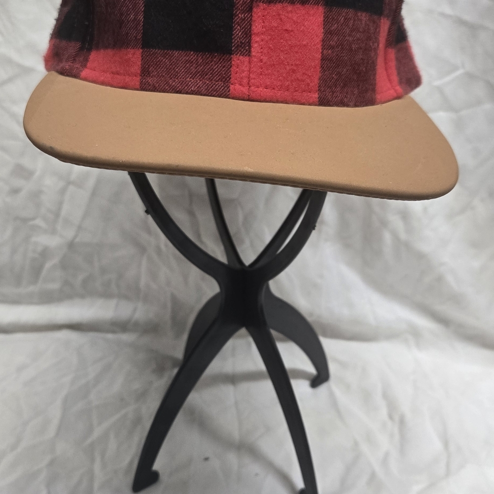 Lids Red and Black‎ Plaid Hat with Tan Brim
